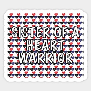 Sister of a Heart Warrior Sticker